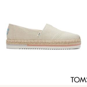 TOMS Women's Tan Espadrille Slip-Ons